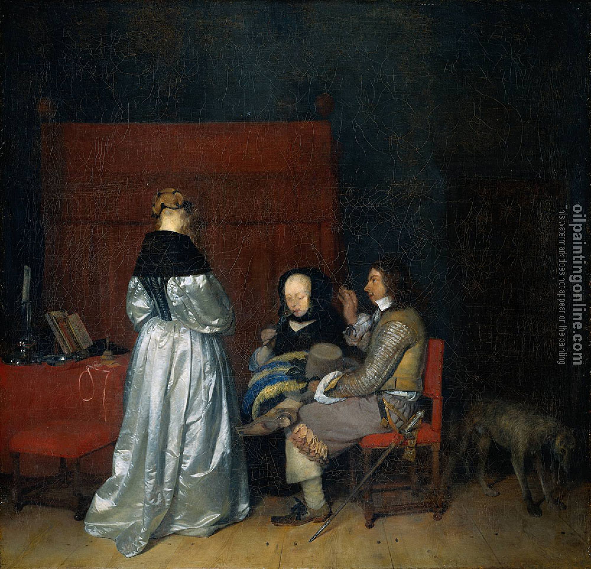 Borch, Gerard Ter - Gallant Conversation known as The Paternal Admonition